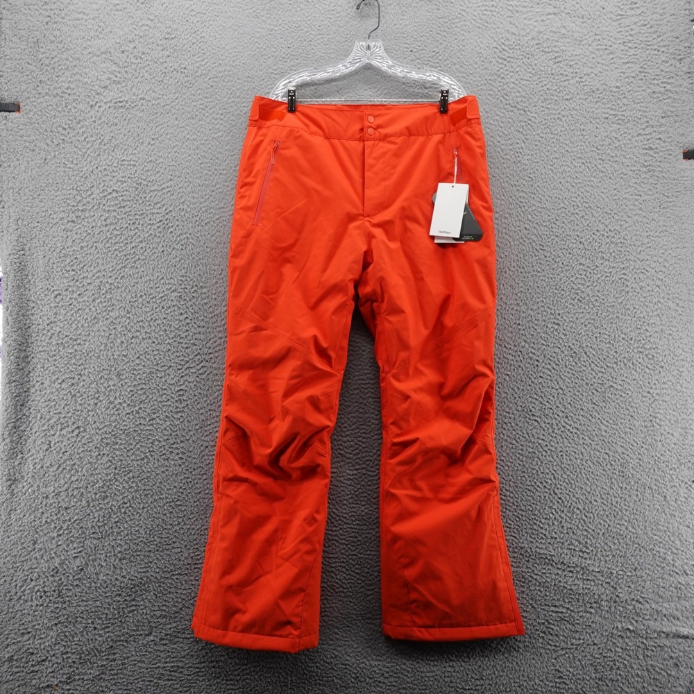 Halfdays Women Alessandra XL Orange Ski Snow Pants Waterproof Primaloft NEW $295